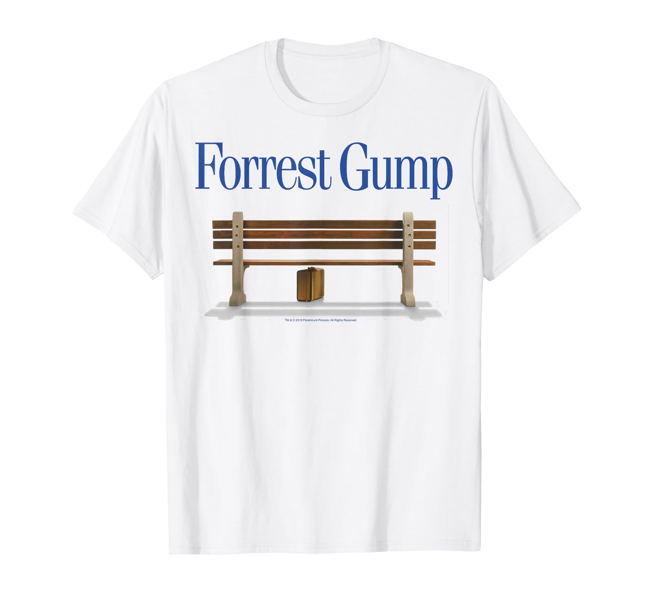 Amazon | フォレストガンプベンチ タイトルロゴ Tシャツ | Tシャツ